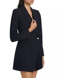 Shop ALC Callen Pleated Blazer Minidress at Saks Fifth Avenue